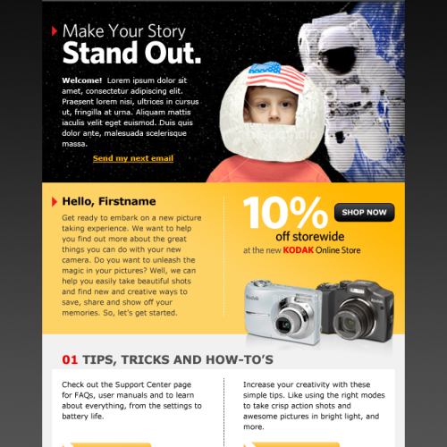 Kodak Email Campaign